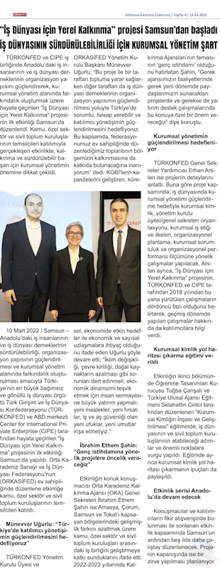 Is Dunyasi Icin Yerel Kalkinma Projesi - 8