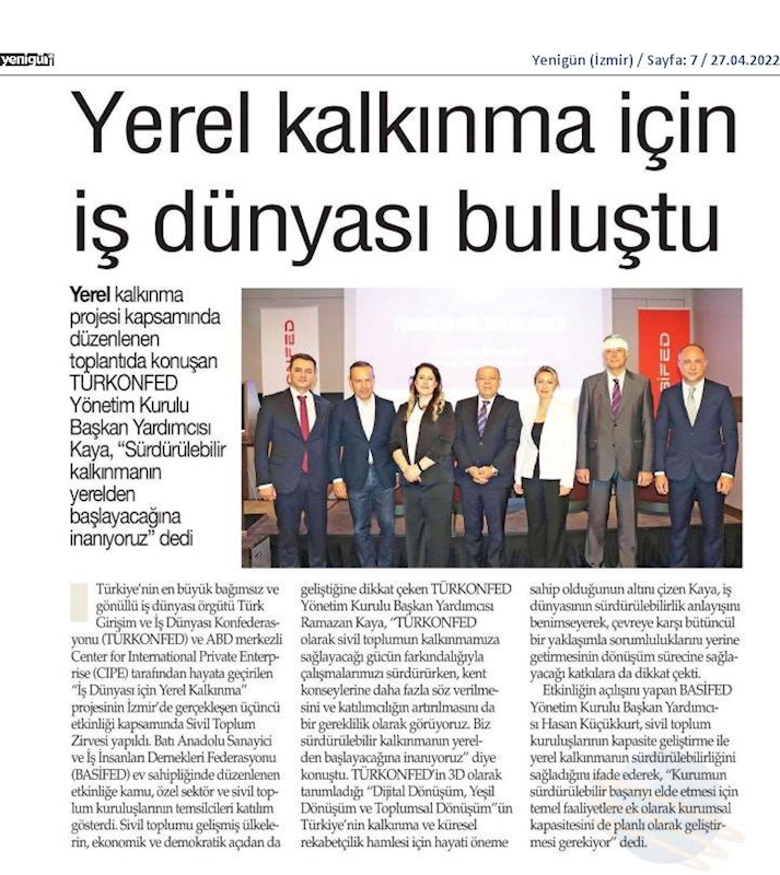 Is Dunyasi Icin Yerel Kalkinma Projesi - 9