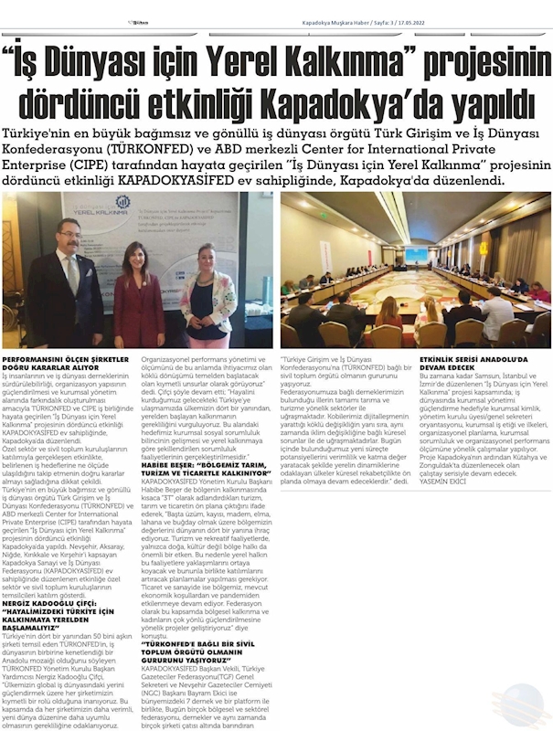 Is Dunyasi Icin Yerel Kalkinma Projesi - 11