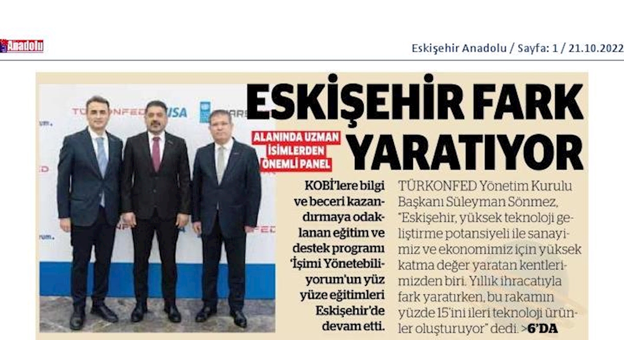 Isimi Yonetebiliyorum Egitimi 20 Ekim 2022 Eskisehir - 6