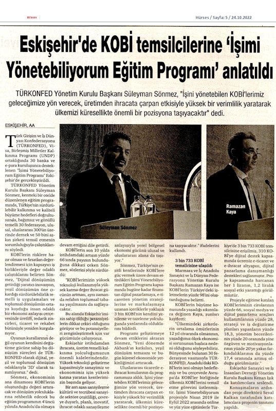 Isimi Yonetebiliyorum Egitimi 20 Ekim 2022 Eskisehir - 20
