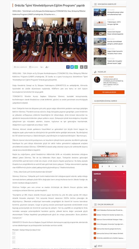 Isimi Yonetebiliyorum Egitimi 29 Eylul 2022 Ordu - 5