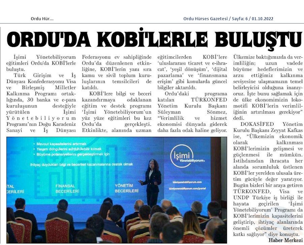 Isimi Yonetebiliyorum Egitimi 29 Eylul 2022 Ordu - 6