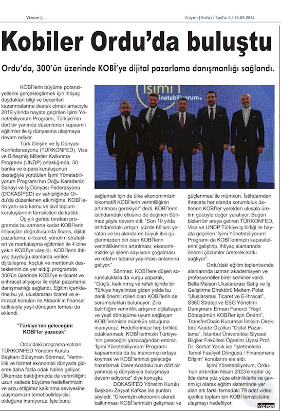 Isimi Yonetebiliyorum Egitimi 29 Eylul 2022 Ordu - 9