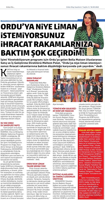 Isimi Yonetebiliyorum Egitimi 29 Eylul 2022 Ordu - 11