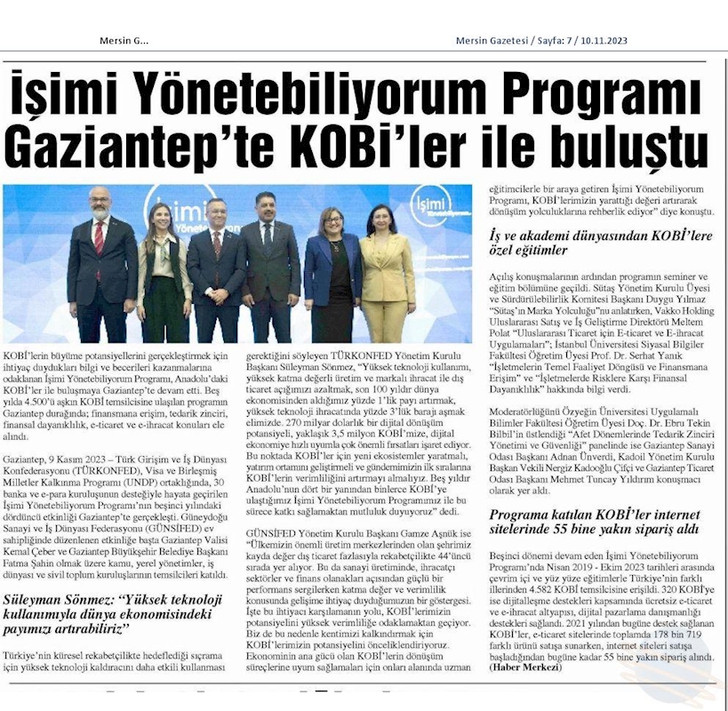 Isimi Yonetebiliyorum Egitimi 9 Kasim 2023 Gaziantep - 27