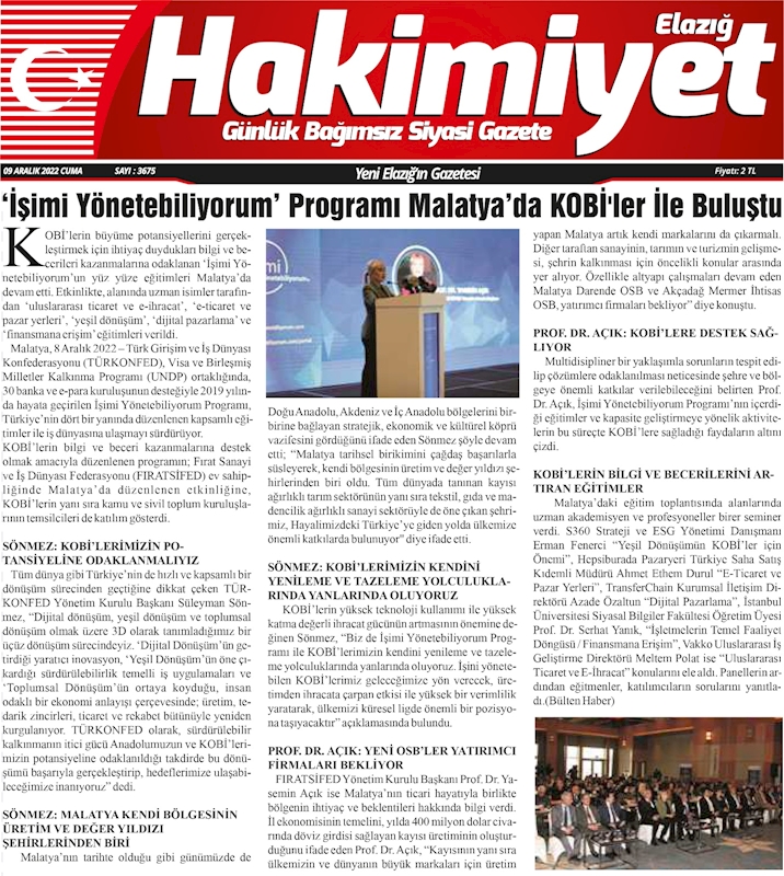 Isimi Yonetebiliyorum Egitimi 8 Aralik 2022 Malatya - 2