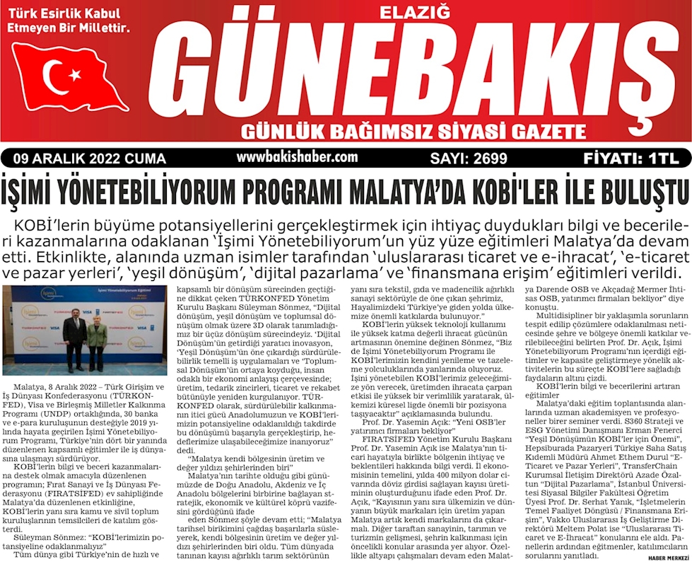 Isimi Yonetebiliyorum Egitimi 8 Aralik 2022 Malatya - 7