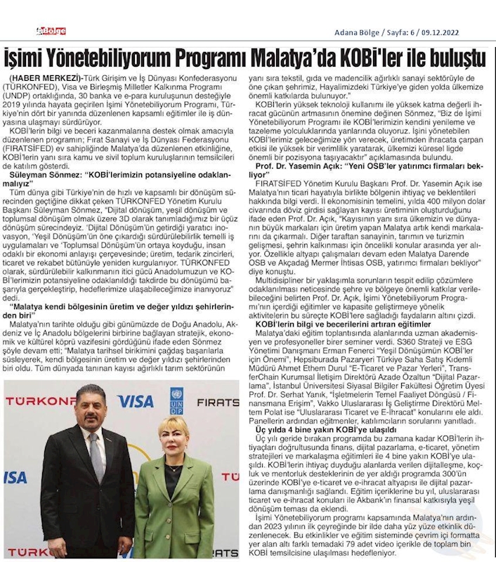 Isimi Yonetebiliyorum Egitimi 8 Aralik 2022 Malatya - 15