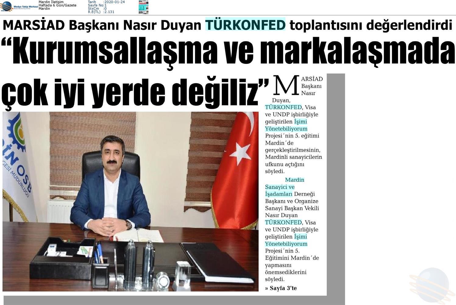 Isimi Yonetebiliyorum Egitimi Medya Yansimalari 17 18 Ocak 2020 Mardin - 10