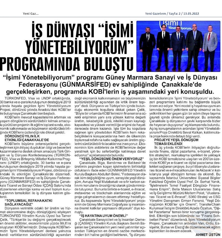Isimi Yonetebiliyorum Projesi 12 Mayis 2022 Canakkale - 3