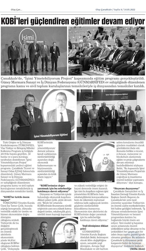 Isimi Yonetebiliyorum Projesi 12 Mayis 2022 Canakkale - 8