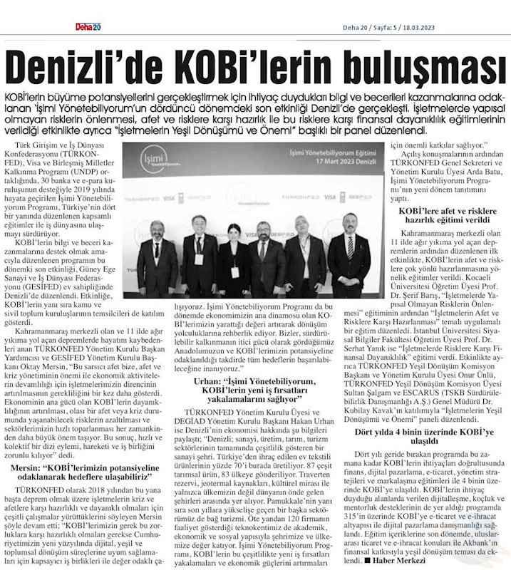 Isimi Yonetebiliyorum Projesi 17 Mart 2023 Denizli - 9