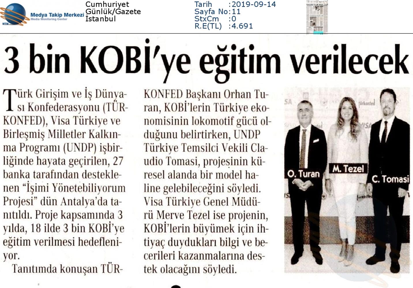 Isimi Yonetebiliyorum Projesi Medya Yansimalari 13 Eylul 2019 Antalya - 21