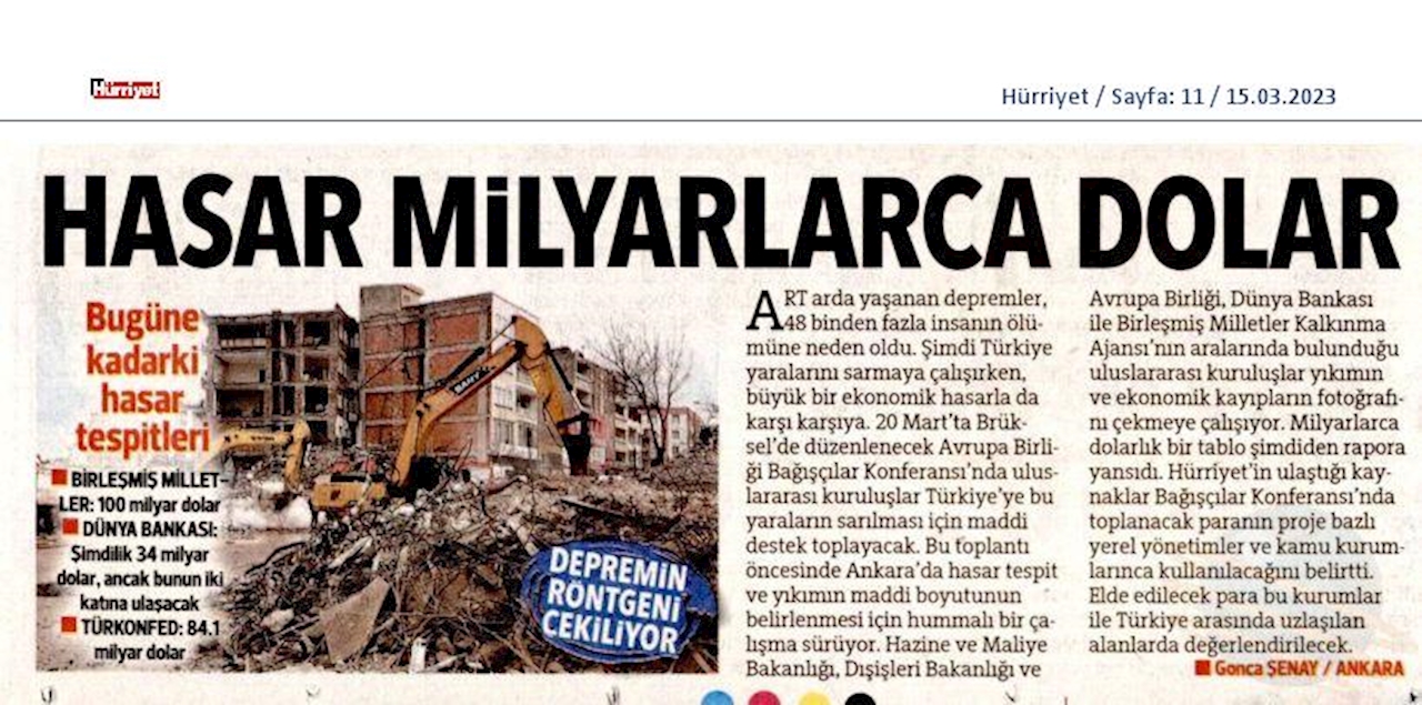 Kahramanmaras Depremi Afet Durum Raporu 13 Subat 2023 - 10