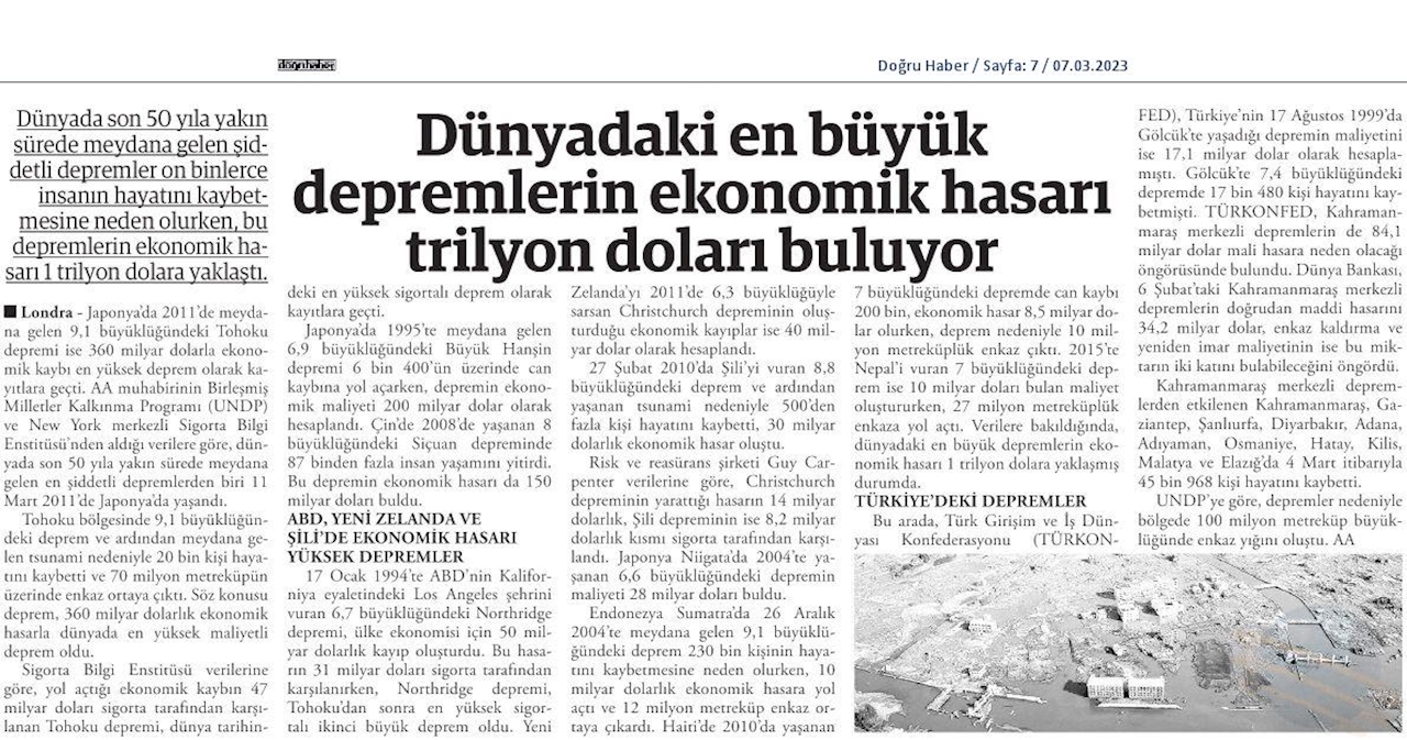 Kahramanmaras Depremi Afet Durum Raporu 13 Subat 2023 - 23