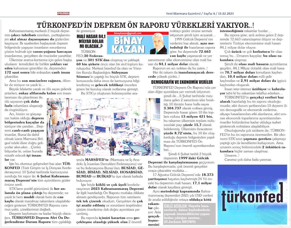 Kahramanmaras Depremi Afet Durum Raporu 13 Subat 2023 - 37