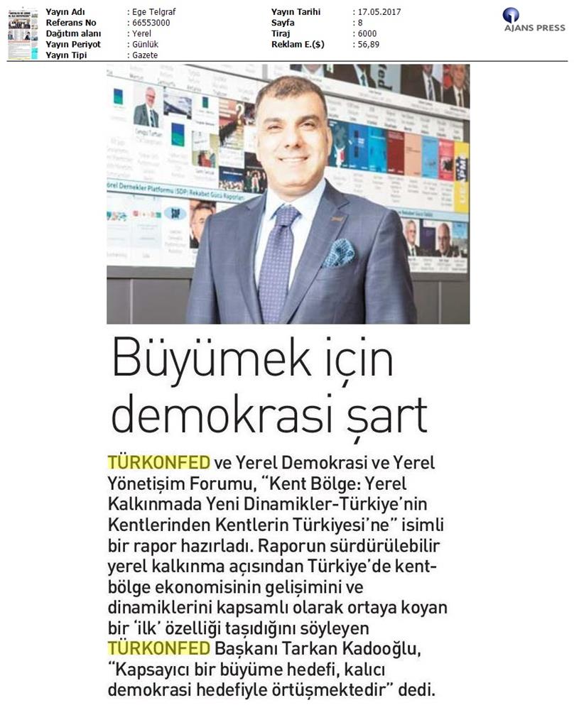 Kent Bolge Yerel Kalkinmada Yeni Dinamikler Raporu Basin Yansimalari 17 Mayis 2017 - 10