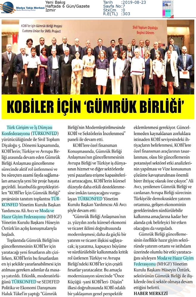 KOBİ'ler Icin Gumruk Birligi Kapanis Toplantısı Medya Yansimalari 16 Ocak 2020 Istanbul - 4