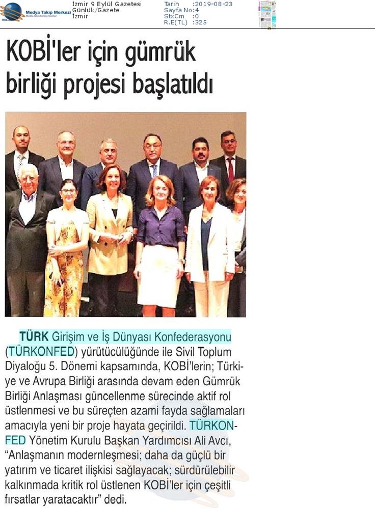 KOBİ'ler Icin Gumruk Birligi Kapanis Toplantısı Medya Yansimalari 16 Ocak 2020 Istanbul - 6