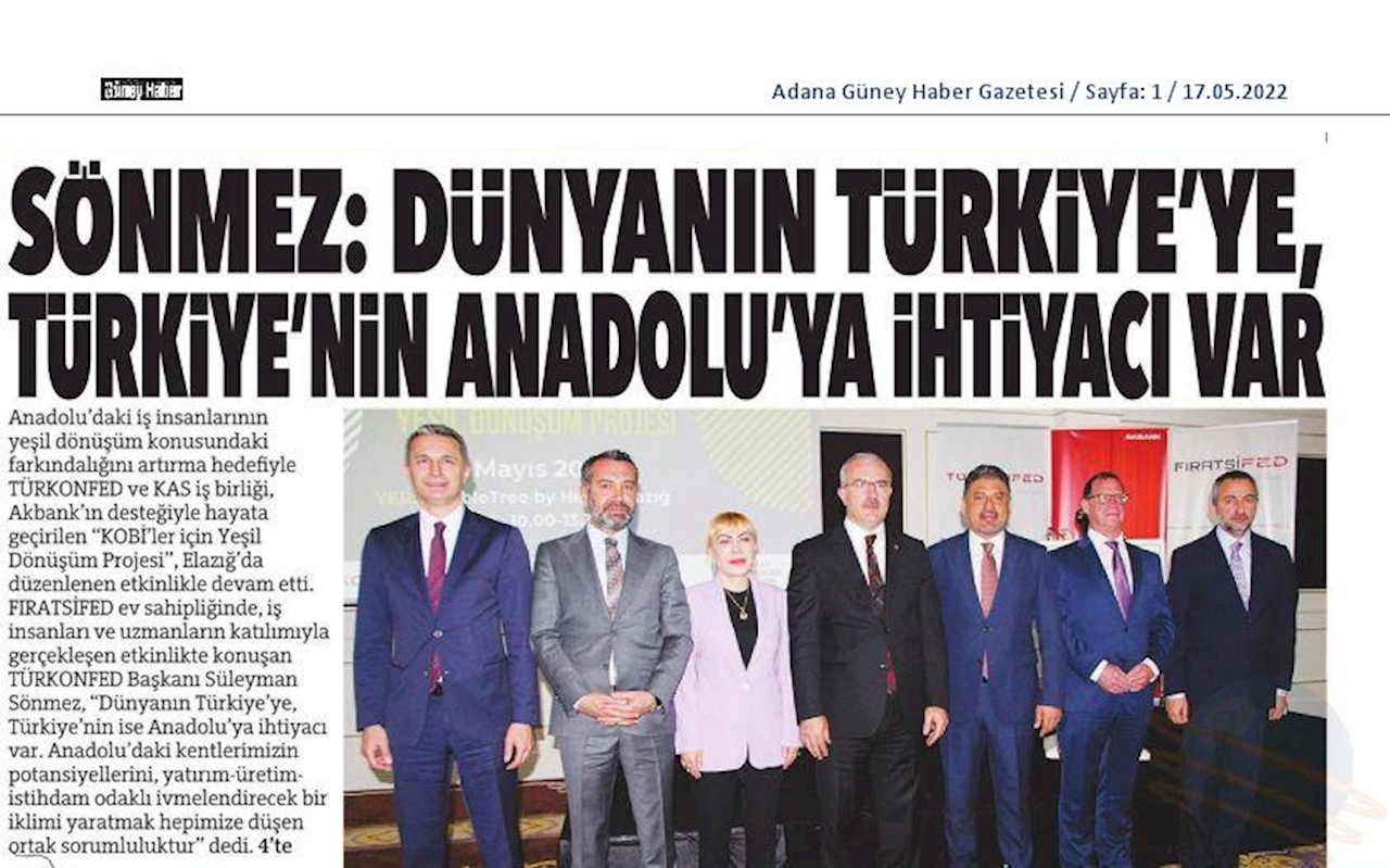 KOBİ'ler Icin Yesil Dönüşüm Projesi 16 Mayis 2022 Elazig - 6
