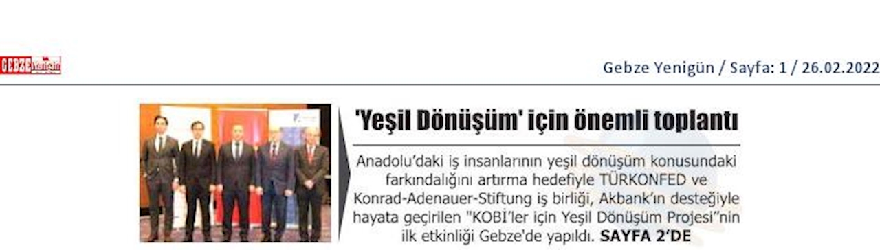 KOBİ'ler Icin Yesil Dönüşüm Projesi 24 Subat 2022 Kocaeli - 4