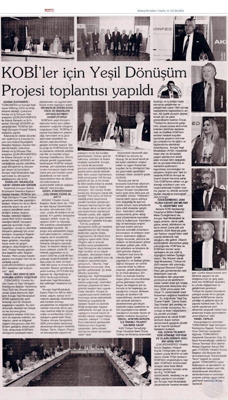 KOBİ'ler Icin Yesil Dönüşüm Projesi 31 Mart 2022 Adana - 5