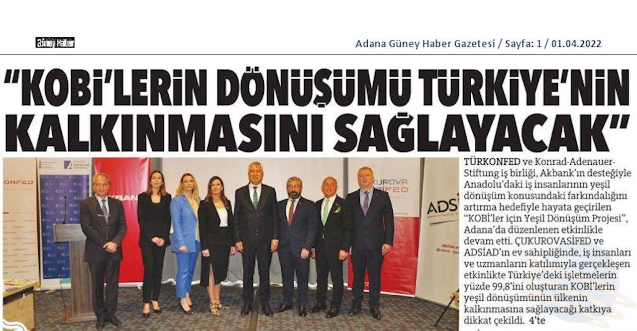 KOBİ'ler Icin Yesil Dönüşüm Projesi 31 Mart 2022 Adana - 8