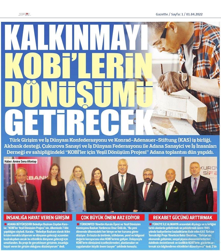 KOBİ'ler Icin Yesil Dönüşüm Projesi 31 Mart 2022 Adana - 15