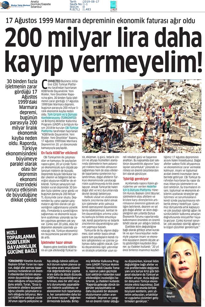 Kobilerde Dayaniklilik Yeni Riskler Yeni Oncelikler Raporu Medya Yansimalari 17 Agustos 2019 - 7