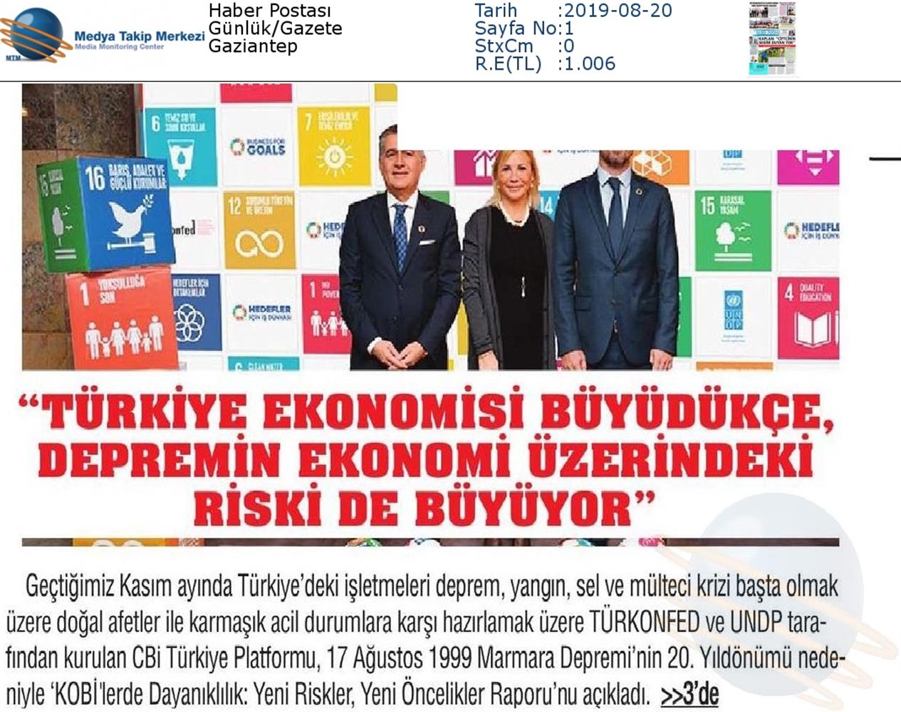 Kobilerde Dayaniklilik Yeni Riskler Yeni Oncelikler Raporu Medya Yansimalari 17 Agustos 2019 - 18