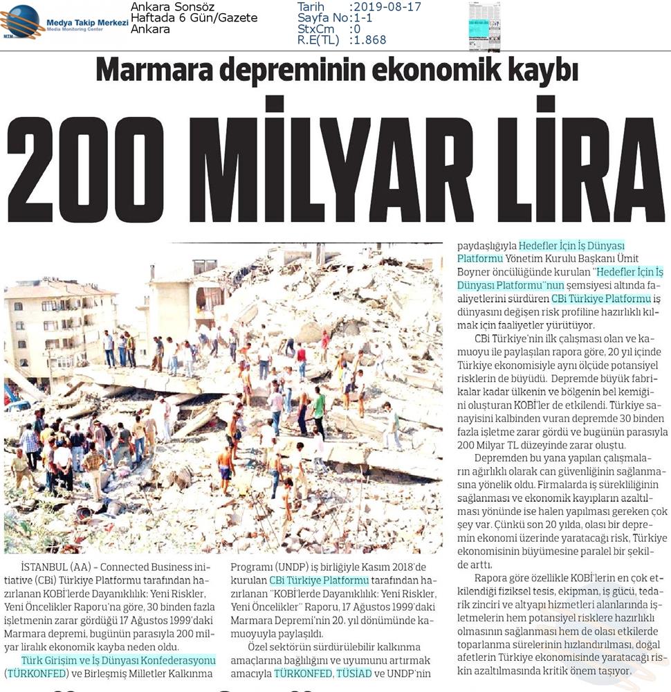 Kobilerde Dayaniklilik Yeni Riskler Yeni Oncelikler Raporu Medya Yansimalari 17 Agustos 2019 - 22