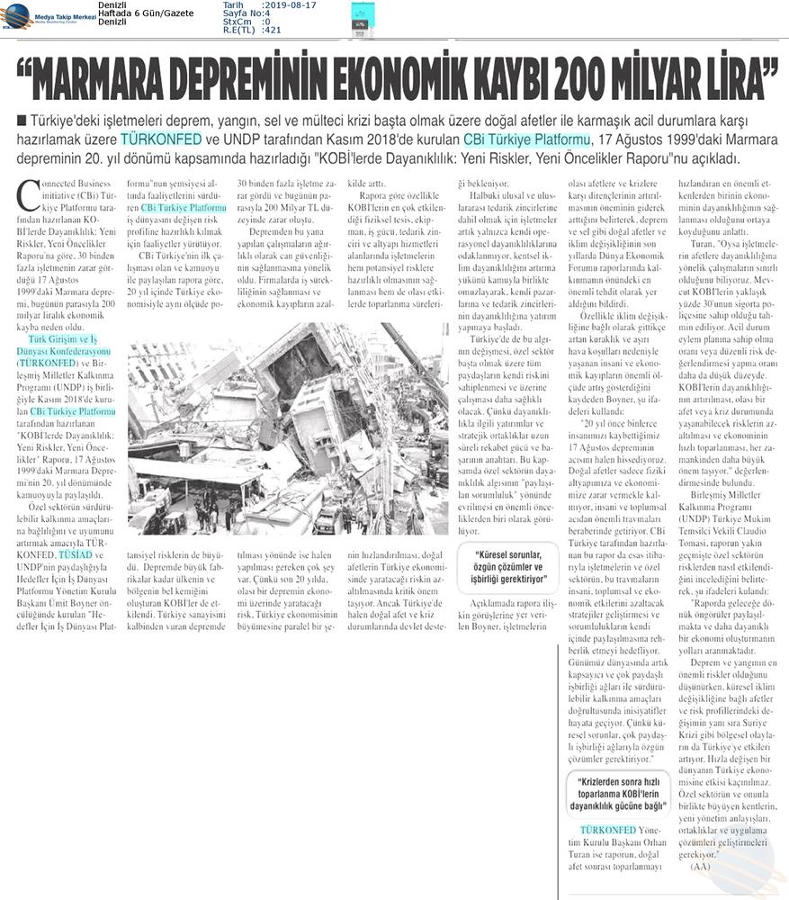 Kobilerde Dayaniklilik Yeni Riskler Yeni Oncelikler Raporu Medya Yansimalari 17 Agustos 2019 - 38