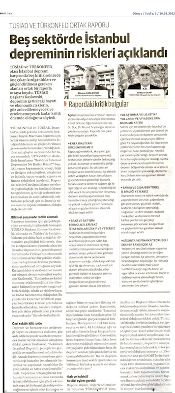 Sektorler Istanbul Depremine Ne Kadar Hazir Raporu 15 Mart 2022 - 7