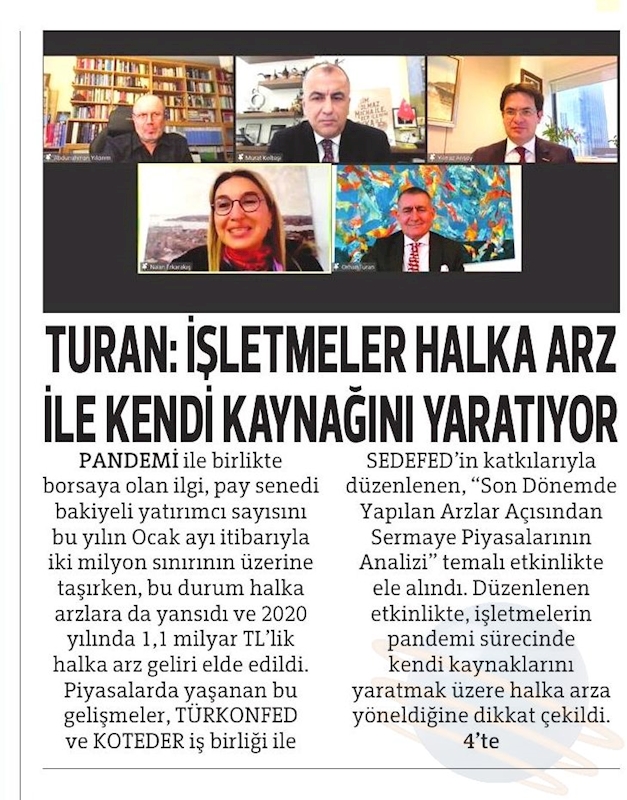 Son Donemde Yapilan Halka Arzlar Acisindan Sermaye Piyasalarinin Analizi Webinari Basin Yansimalari 11 Subat 2021 - 3