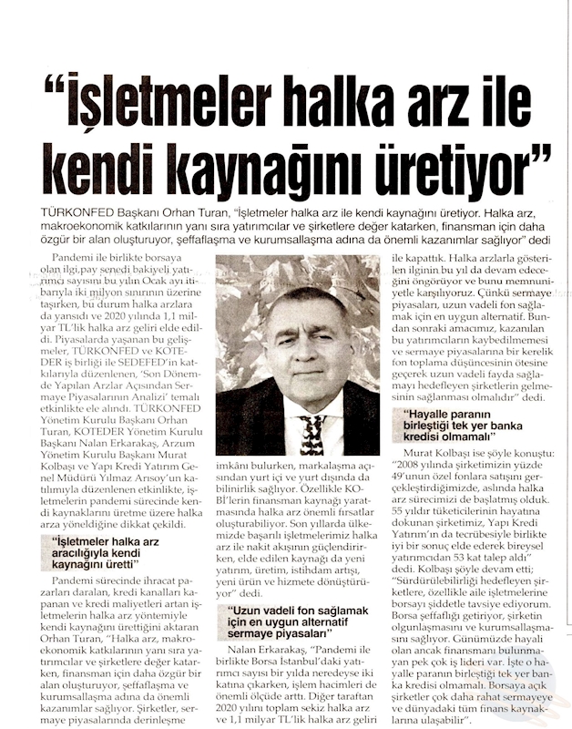 Son Donemde Yapilan Halka Arzlar Acisindan Sermaye Piyasalarinin Analizi Webinari Basin Yansimalari 11 Subat 2021 - 6