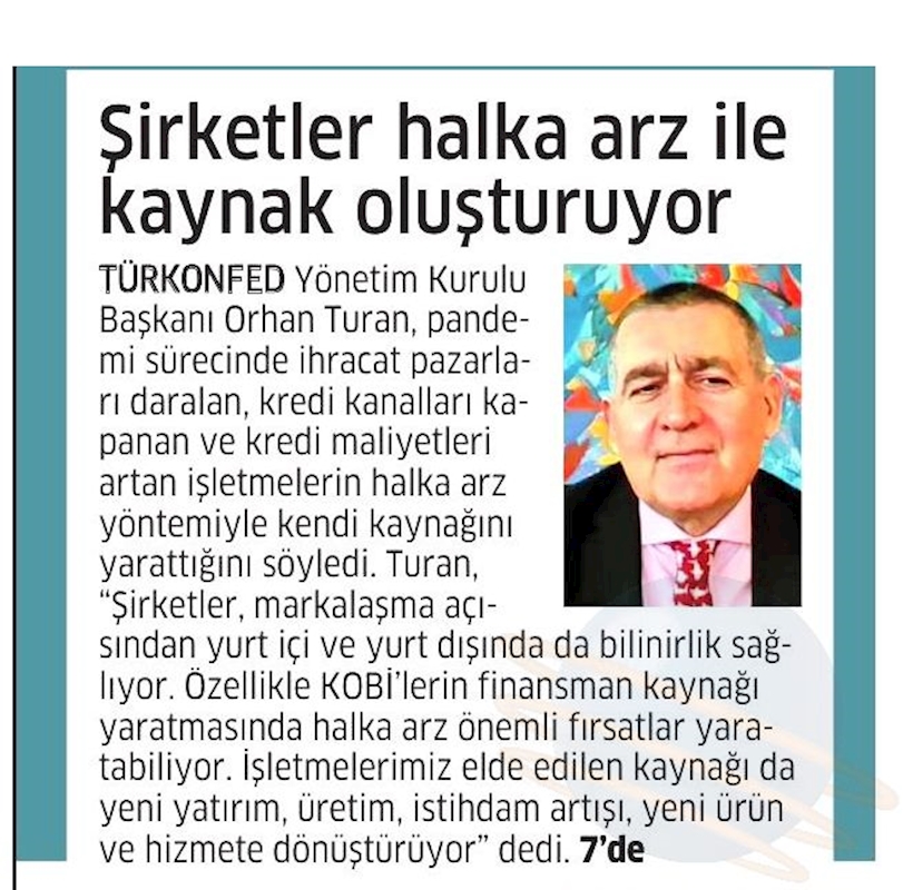 Son Donemde Yapilan Halka Arzlar Acisindan Sermaye Piyasalarinin Analizi Webinari Basin Yansimalari 11 Subat 2021 - 8