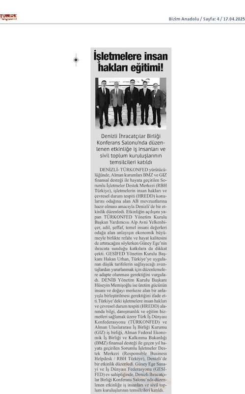 Sorumlu Isletmeler Destek Merkezi 14 Nisan 2025 Denizli - 3