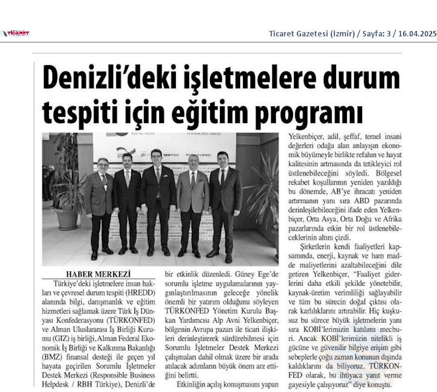 Sorumlu Isletmeler Destek Merkezi 14 Nisan 2025 Denizli - 5
