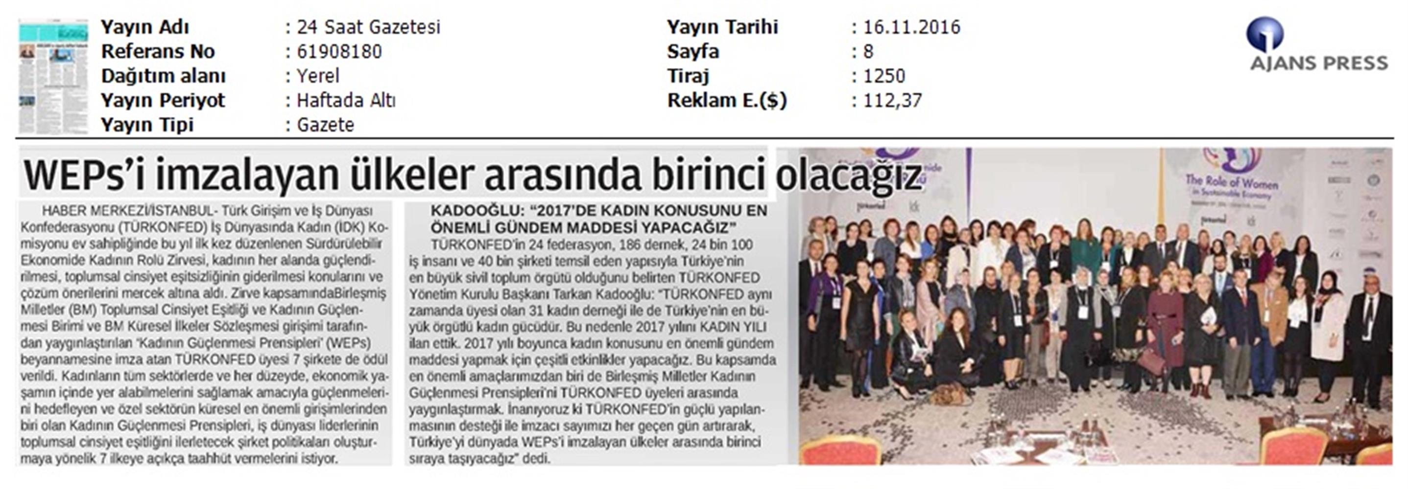 Surdurulebilir Ekonomide Kadinin Rolu Zirvesi 14112016 - 8