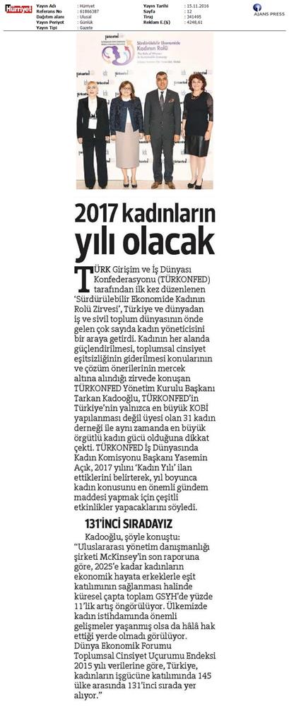 Surdurulebilir Ekonomide Kadinin Rolu Zirvesi 14112016 - 10