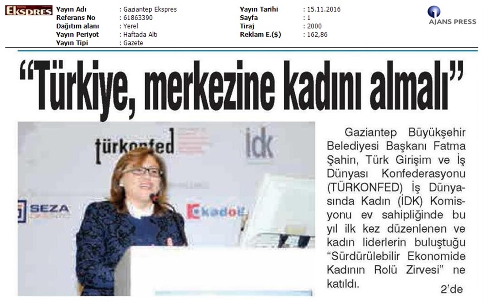 Surdurulebilir Ekonomide Kadinin Rolu Zirvesi 14112016 - 18