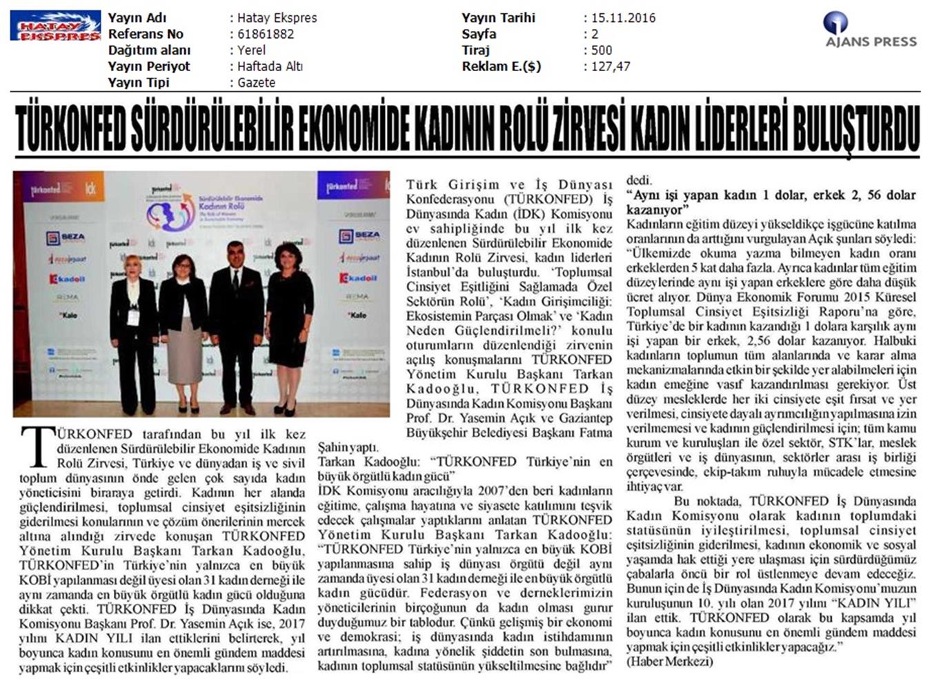 Surdurulebilir Ekonomide Kadinin Rolu Zirvesi 14112016 - 22