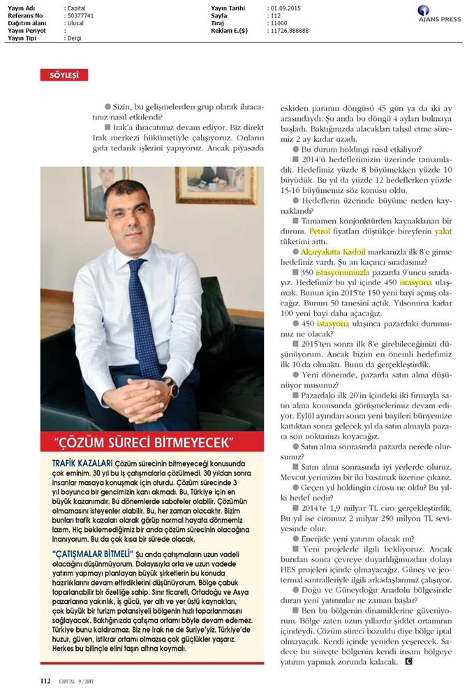 Tarkan Kadooğlu Capital Dergisi Roportaji - 3