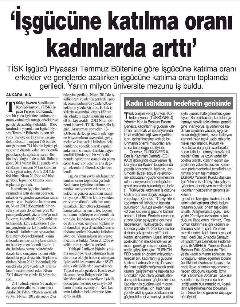 Temmuz 2012 TÜRKONFED Ve Kadin - 12