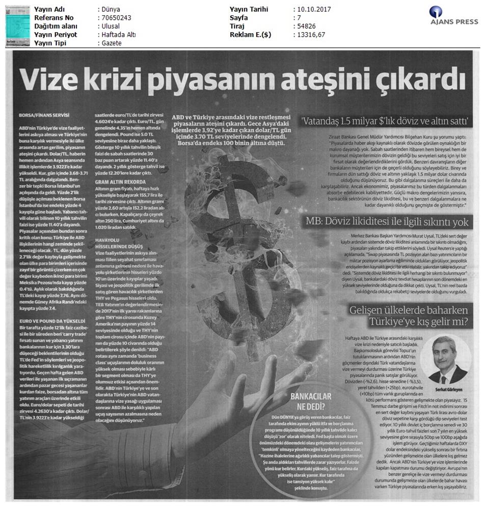 Türkiye Abd Vize Sorunu Basin Aciklamasi Medya Yansimalari 10 Ekim 2017 - 4