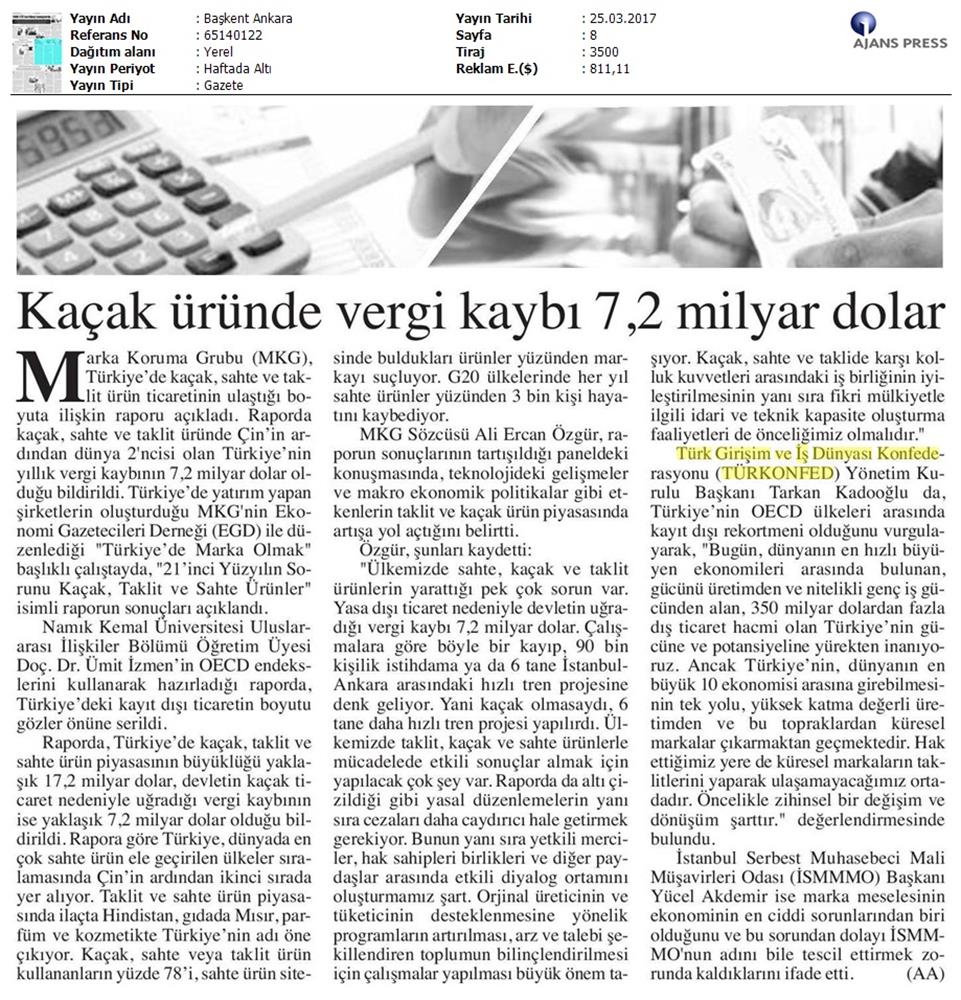 Türkiyede Marka Olmak Calistayi Medya Yansimalari 23 Mart 2017 Istanbul - 6
