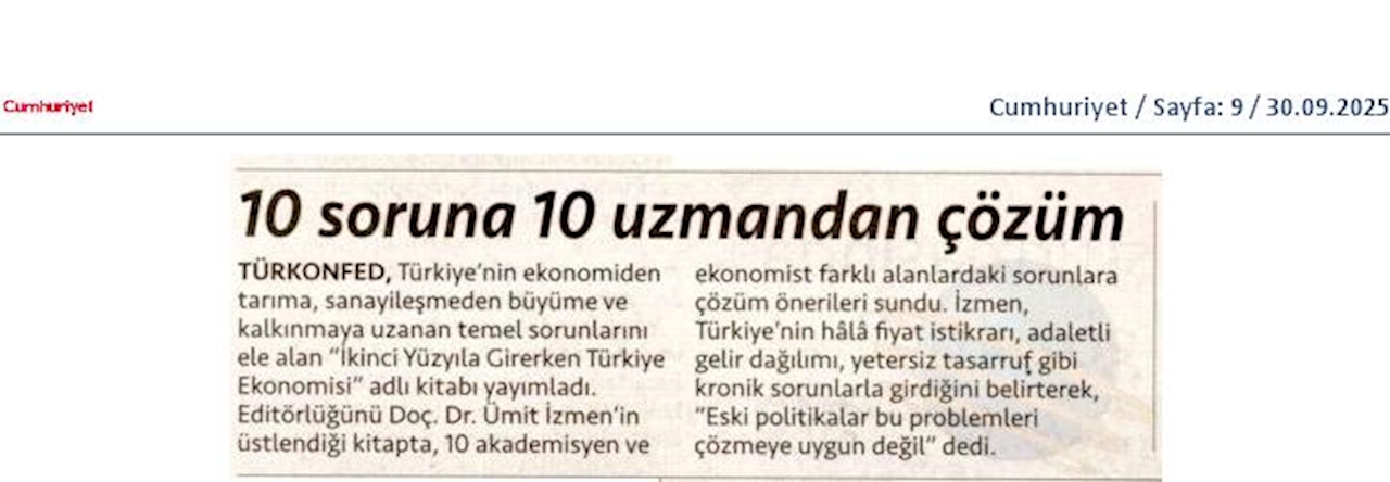 Türkiyenin 10 Sorununa 10 Uzmandan Cozum Onerisi - 6
