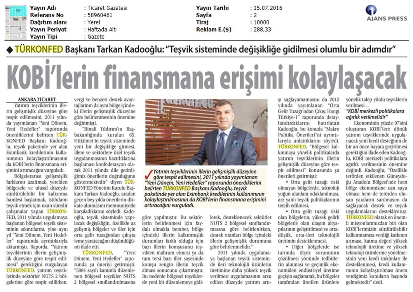 TÜRKONFED Tesvik Sistemi Degisikligi Aciklamasi - 17