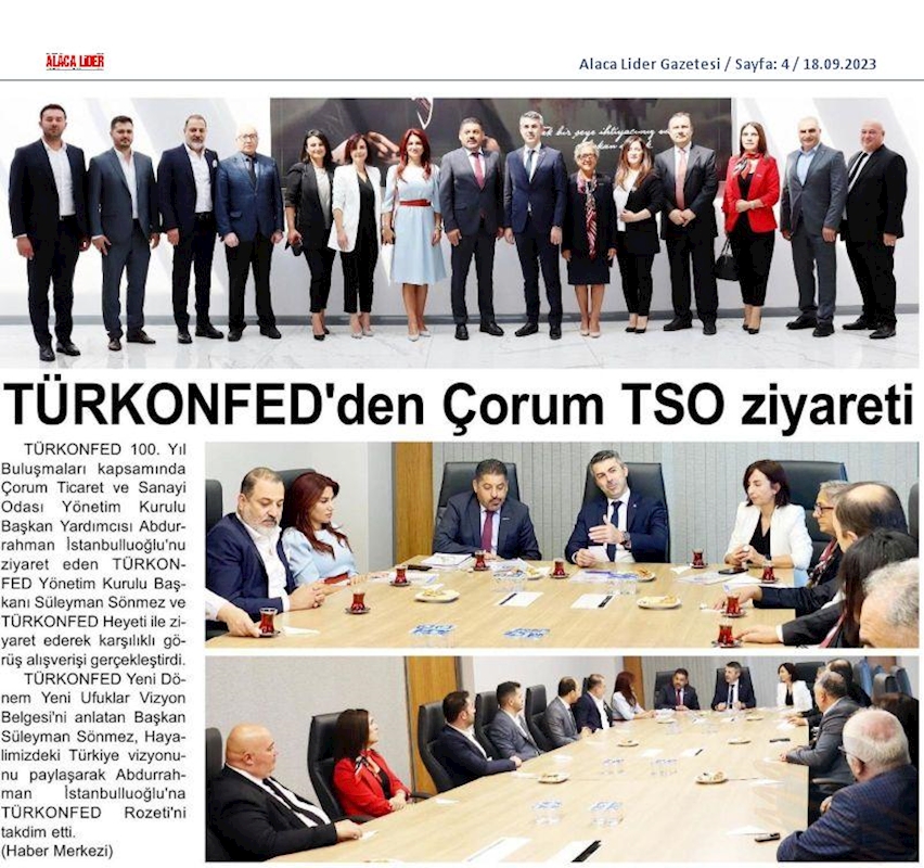 TÜRKONFED 100 Yil Buluşmalari 13 Eylul 2023 Corum - 3